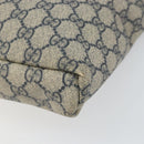 GUCCI GG Supreme Shoulder Bag PVC Navy Silver 223666 Auth ep12815-10