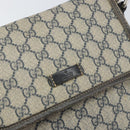 GUCCI GG Supreme Shoulder Bag PVC Navy Silver 223666 Auth ep12815-14