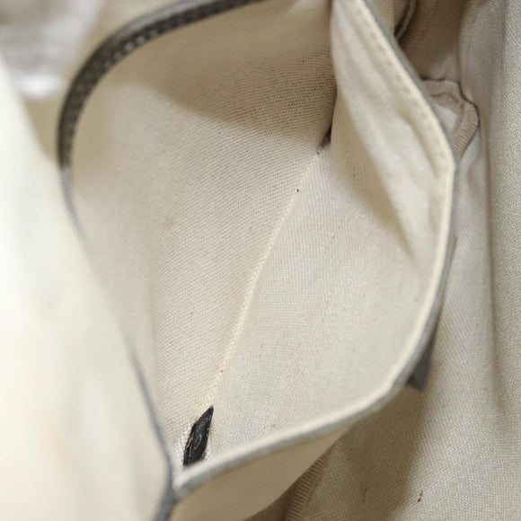 GUCCI GG Supreme Shoulder Bag PVC Navy Silver 223666 Auth ep12815