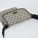 GUCCI GG Supreme Shoulder Bag PVC Navy Silver 223666 Auth ep12815-6