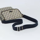GUCCI GG Supreme Shoulder Bag PVC Navy Silver 223666 Auth ep12815-7