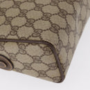 GUCCI GG Supreme Shoulder Bag PVC Beige Gold Auth ep12819-14