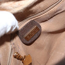 GUCCI GG Supreme Shoulder Bag PVC Beige Gold Auth ep12819-19