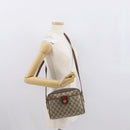 GUCCI GG Supreme Shoulder Bag PVC Beige Gold Auth ep12819-24