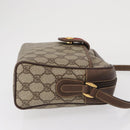 GUCCI GG Supreme Shoulder Bag PVC Beige Gold Auth ep12819-3