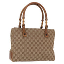 GUCCI GG Canvas Bamboo Tote Bag Beige 112526 Auth ep12821-1