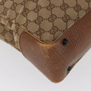 GUCCI GG Canvas Bamboo Tote Bag Beige 112526 Auth ep12821-12