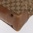 GUCCI GG Canvas Bamboo Tote Bag Beige 112526 Auth ep12821-13