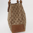 GUCCI GG Canvas Bamboo Tote Bag Beige 112526 Auth ep12821-5