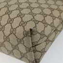 GUCCI GG Supreme Web Sherry Line Tote Bag PVC Beige 39 02 003 Auth ep12822-12