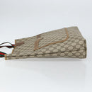GUCCI GG Supreme Web Sherry Line Tote Bag PVC Beige 39 02 003 Auth ep12822-5