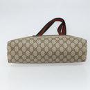 GUCCI GG Supreme Web Sherry Line Tote Bag PVC Beige 39 02 003 Auth ep12822-9