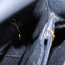 GUCCI Bamboo Hand Bag Suede Navy Gold 002 1096 0260 Auth ep12825-16