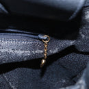GUCCI Bamboo Hand Bag Suede Navy Gold 002 1096 0260 Auth ep12825-21
