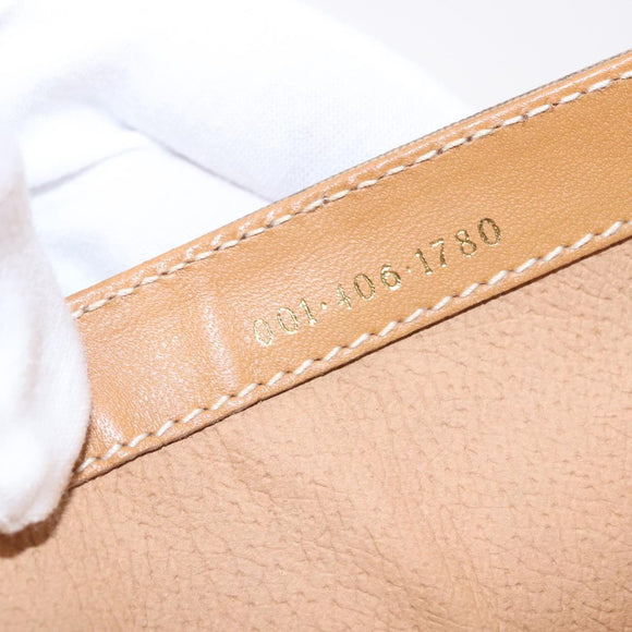 GUCCI Micro GG Supreme Shoulder Bag PVC Beige Gold 001 406 1780 Auth ep12826