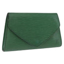 LOUIS VUITTON Epi Art Deco Clutch Bag Green M52634 LV Auth ep12828-1