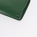 LOUIS VUITTON Epi Art Deco Clutch Bag Green M52634 LV Auth ep12828-11