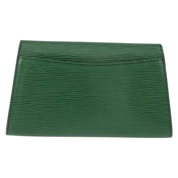 LOUIS VUITTON Epi Art Deco Clutch Bag Green M52634 LV Auth ep12828