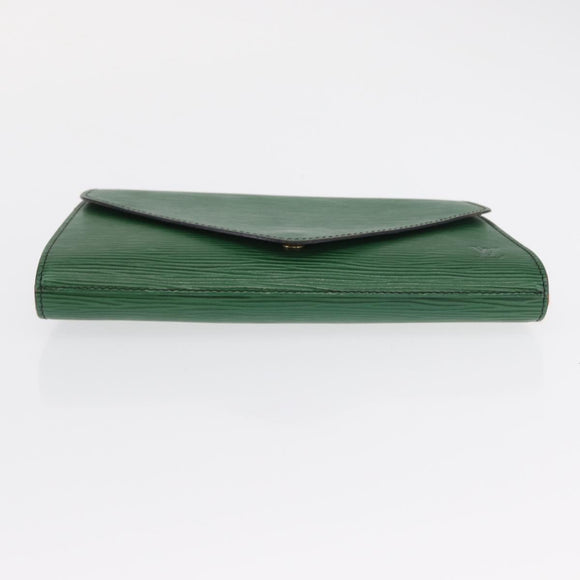 LOUIS VUITTON Epi Art Deco Clutch Bag Green M52634 LV Auth ep12828