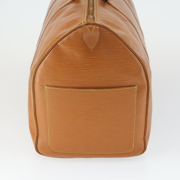 LOUIS VUITTON Epi Keepall 50 Boston Bag Brown M42968 LV Auth ep12829