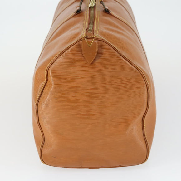 LOUIS VUITTON Epi Keepall 50 Boston Bag Brown M42968 LV Auth ep12829