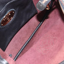 LOEWE Shoulder Bag Leather Black Gold Auth ep12832-11