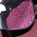 LOEWE Shoulder Bag Leather Black Gold Auth ep12832-21