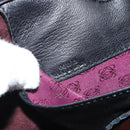 LOEWE Shoulder Bag Leather Black Gold Auth ep12832-12