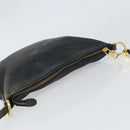 LOEWE Shoulder Bag Leather Black Gold Auth ep12832-6