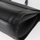 Burberrys Hand Bag Leather Black Silver Auth ep12833-16