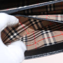 Burberrys Hand Bag Leather Black Silver Auth ep12833-21