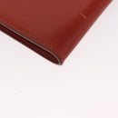 HERMES Shoulder Bag Leather Red Auth ep12834-9
