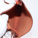 HERMES Shoulder Bag Leather Red Auth ep12834-10