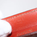 HERMES Shoulder Bag Leather Red Auth ep12834-12