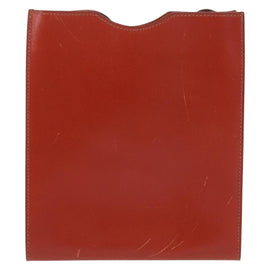 HERMES Shoulder Bag Leather Red Auth ep12834 - 0