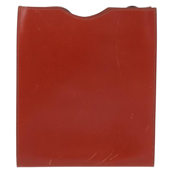 HERMES Umhängetasche Leder Rot Original ep12834