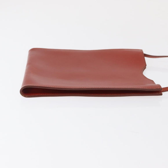 HERMES Umhängetasche Leder Rot Original ep12834