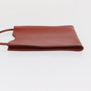 HERMES Shoulder Bag Leather Red Auth ep12834-4