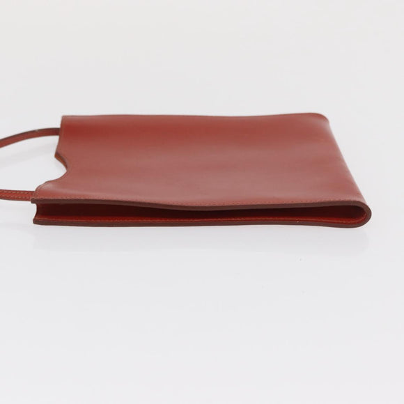 HERMES Umhängetasche Leder Rot Original ep12834