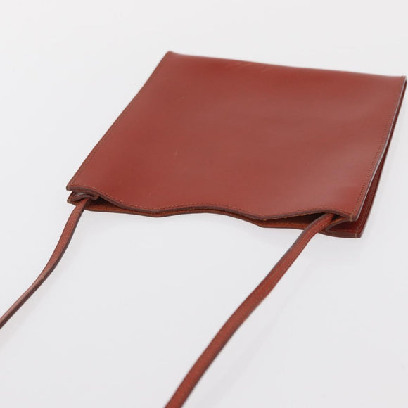 HERMES Umhängetasche Leder Rot Original ep12834
