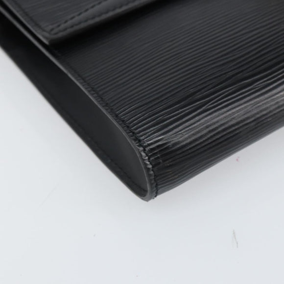 LOUIS VUITTON Epi Pochette Arche Shoulder Bag Black Noir M52572 LV Auth ep12836