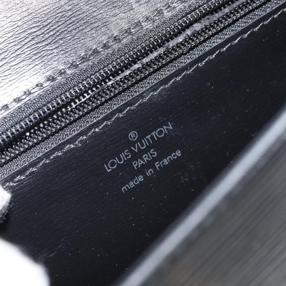 LOUIS VUITTON Epi Pochette Arche Shoulder Bag Black Noir M52572 LV Auth ep12836