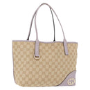 GUCCI GG Canvas Tote Bag Beige Gold 169946 Auth ep12840-1