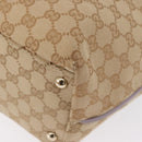 GUCCI GG Canvas Tote Bag Beige Gold 169946 Auth ep12840-16