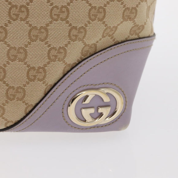 GUCCI GG Canvas Tote Bag Beige Gold 169946 Auth ep12840