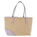 GUCCI GG Canvas Tote Bag Beige Gold 169946 Auth ep12840-2