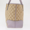 GUCCI GG Canvas Tote Bag Beige Gold 169946 Auth ep12840-3