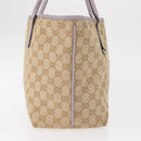 GUCCI GG Canvas Tote Bag Beige Gold 169946 Auth ep12840-4