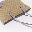 GUCCI GG Canvas Tote Bag Beige Gold 169946 Auth ep12840-6