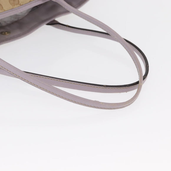 GUCCI GG Canvas Tote Bag Beige Gold 169946 Auth ep12840